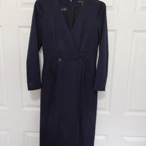 Navy suit style dress